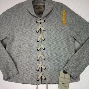 Gray Polo Ralph Lauren Lace-Up Jacket